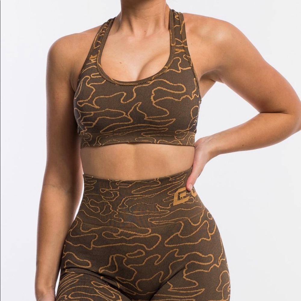 camo sports bra